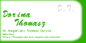 dorina thomasz business card